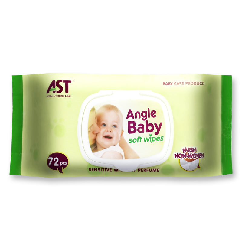 AST Angel Baby Soft Wipes – 72 Sheets | For Sensitive Skin, OEM/ODM Available