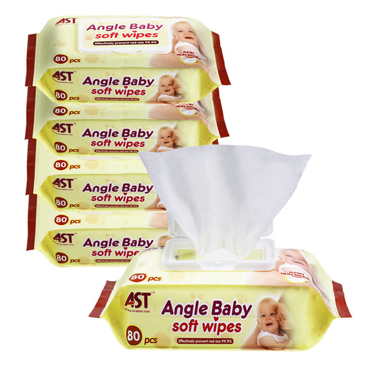 AST Angle Baby Soft Wipes – 80 Sheets | OEM/ODM & Private Label Baby Wet Wipes